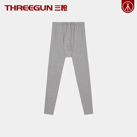 三枪无痕中厚款男士保暖裤青年打底裤长绒棉秋裤莫代尔内衣男冬季商品大图