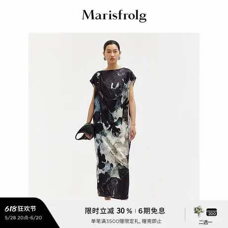 【艺术家灵感】玛丝菲尔夏季时尚繁花灵感宽松连衣裙女图片