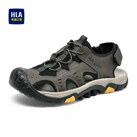 HLA/海澜之家男鞋2025年新款春季户外休闲凉鞋轻便耐磨套脚凉鞋图片