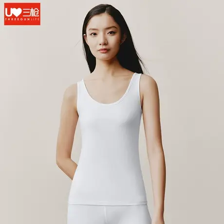 三枪背心女 夏季薄款莱卡棉质面料弹力修身打底运动大码女士汗衫图片