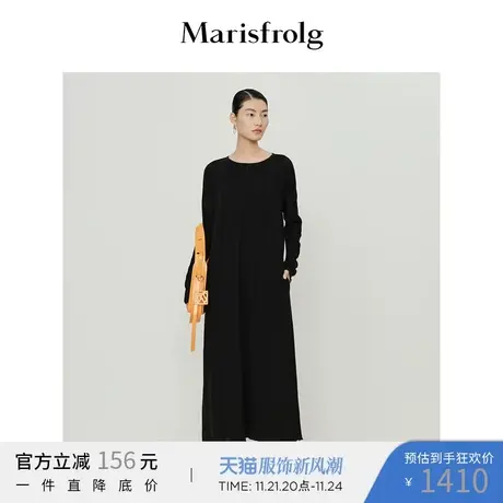 【羊毛针织连衣裙】玛丝菲尔连衣裙春季新百搭针织连衣裙图片