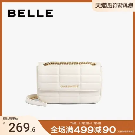 百丽包包女2024新款链条包单肩包质感时尚百搭通勤斜挎包X6622BX3图片