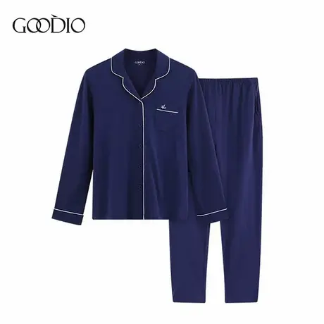 歌帝【直播专享】情侣睡衣家居服套装长袖衣服睡衣GDB0078-1图片
