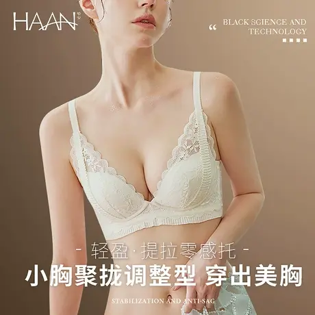 内衣女聚拢小胸无钢圈文胸聚拢收副乳上托防下垂品牌专柜正品胸罩图片
