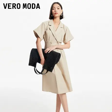 Vero Moda奥莱连衣裙夏季新款时尚简约收腰显瘦优雅通勤气质裙子图片