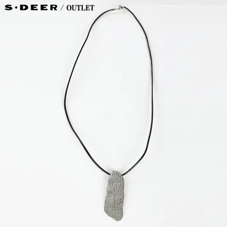 sdeer圣迪奥2014新款夏装金属片皮绳酷感项链2284343商品大图
