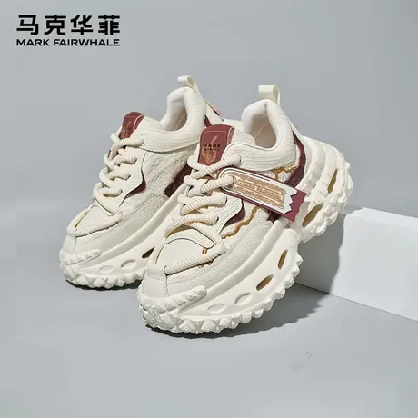 马克华菲官方旗舰店老爹鞋男响尾蛇春季内增高开车大码轮胎坦克鞋商品大图