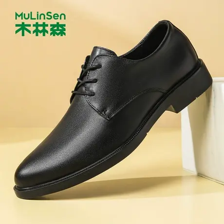 木林森皮鞋男2025年新款商务正装鞋男士夏季真皮休闲鞋新郎结婚鞋图片
