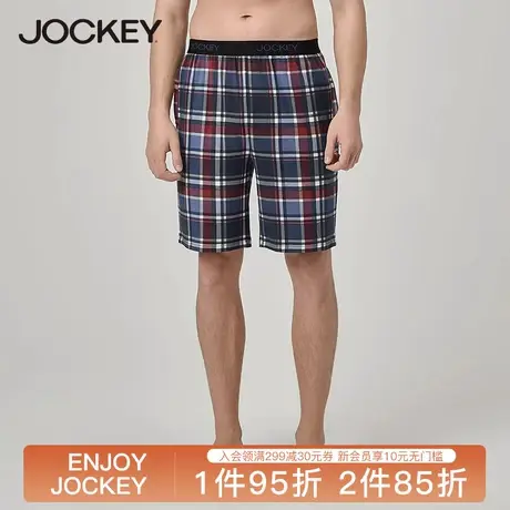 Jockey睡裤男短裤夏季莫代尔家居裤系带男士中裤五分裤可外穿裤子商品大图