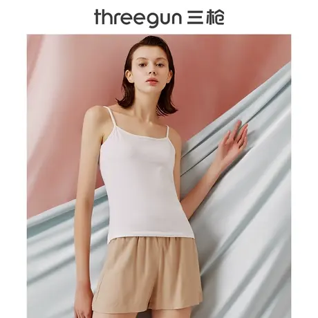三枪新疆棉背心女春夏弹力棉打底内衣莱卡棉质吊带背心图片
