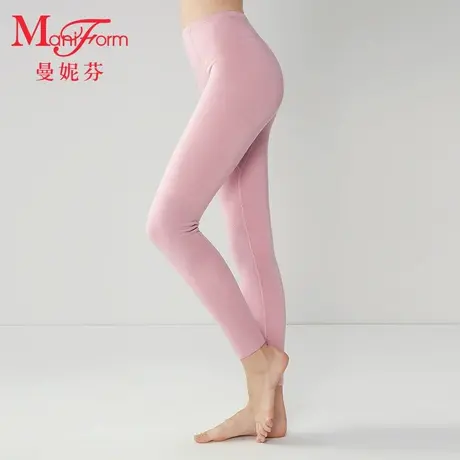 【倍暖】曼妮芬舒适高腰女士秋裤膝盖双层加绒内搭打底暖裤长裤图片