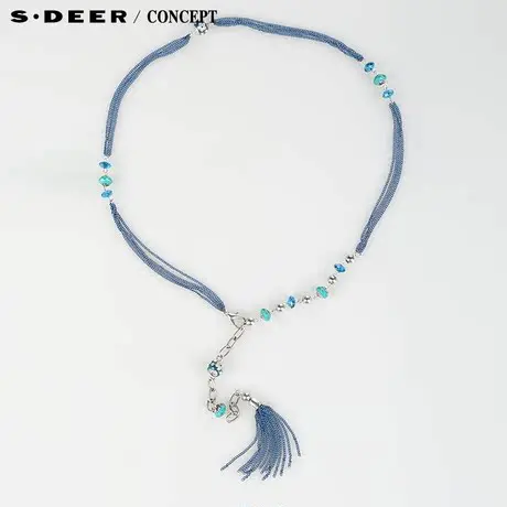 【新品】sdeer圣迪奥专柜正品女装文艺素雅装饰腰链S14484375图片