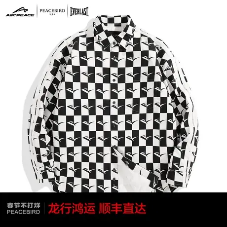 【AIRxPEACE】太平鸟男装 EVERLAST联名潮流衬衫男图片