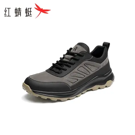 红蜻蜓复古时尚运动鞋2023秋季新款男鞋厚底户外登山鞋耐磨跑步鞋图片