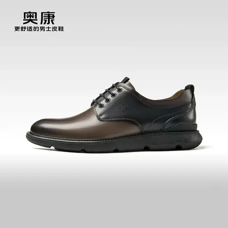 【运动皮鞋】奥康男鞋2023春秋季商务正装皮鞋真皮舒适耐磨鞋图片