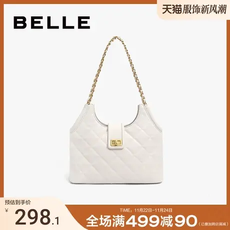 百丽包包女2024新小香风高级质感链条包通勤单肩包腋下包X9096BX3商品大图