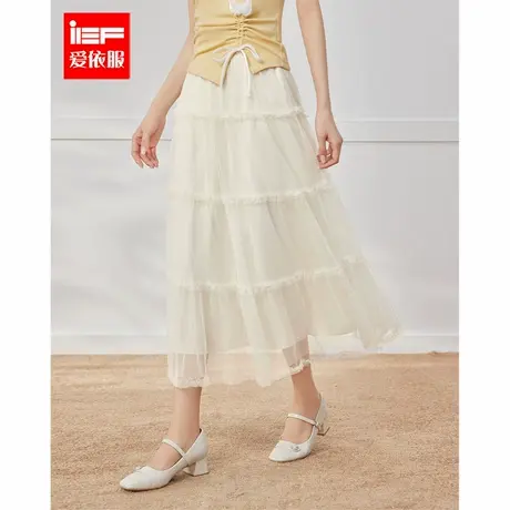IEF/爱依服半身裙2025夏季新款韩版温柔小女人气质通勤百搭单裙图片