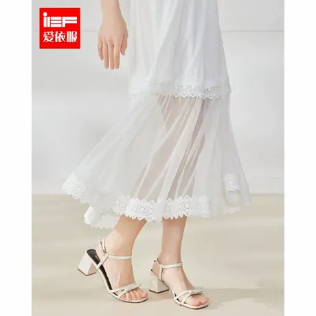 IEF/爱依服高个子裙子2025夏季新款法式温柔小女人气质百搭单裙图片
