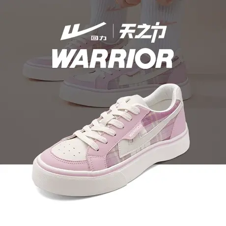 Warrior/回力2024新品学生低帮平底鞋女生秋季透气经典休闲帆布鞋图片