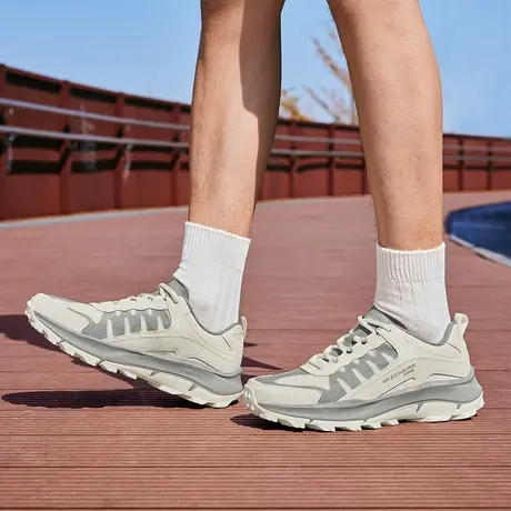 Skechers斯凯奇夏季男鞋绑带城市户外鞋厚底耐磨舒适休闲运动鞋图片