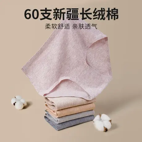 安致儿内裤女纯棉裆中腰收腹提臀女士大码三角裤女生透气无痕裤头图片