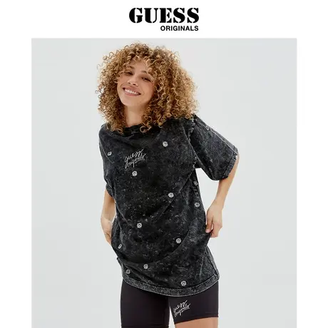 GUESS Originals女士运动学院风休闲连衣裙-W2GK01K9Y40图片