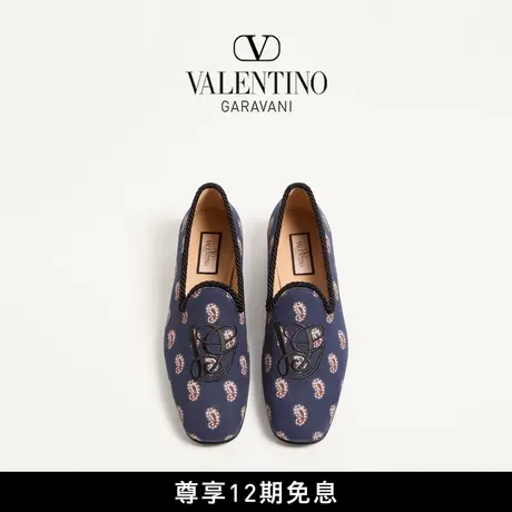 [早秋新品]华伦天奴VALENTINO男士 LES ALCOVETTES 帆布乐福鞋图片