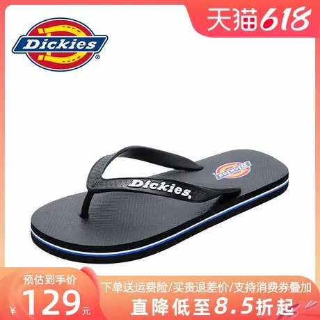 Dickies人字拖男2025新款夏季外穿拖鞋男士运动夏天防滑沙滩凉拖图片