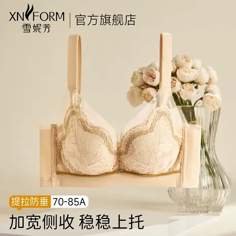 雪妮芳小胸显大文胸中厚杯秒升杯无钢圈软支撑聚拢性感蕾丝内衣图片