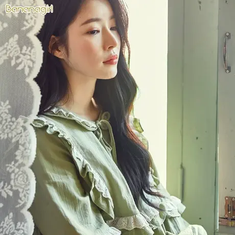 Bananagirl睡衣女春秋韩版甜美长袖情侣清新套头家居服男士套装新商品大图