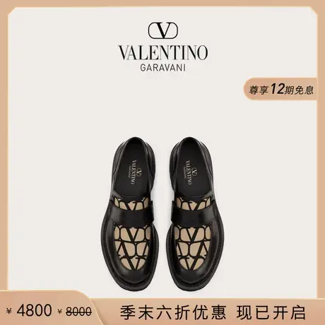 [季末优惠][线上限定]华伦天奴VALENTINO男士 V 标志乐福鞋图片