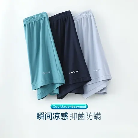 皮尔卡丹男士莫代尔棉轻薄透气弹力平口裤性感男内裤图片