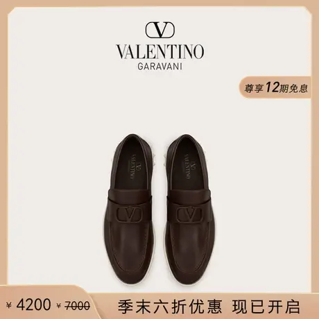[季末优惠]华伦天奴VALENTINO男士 LEISURE FLOWS 小牛皮乐福鞋图片