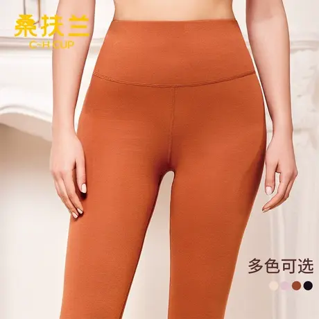 桑扶兰秋裤女士中厚保暖裤秋冬无痕裁高腰亲肤柔软紧身内穿衬裤商品大图