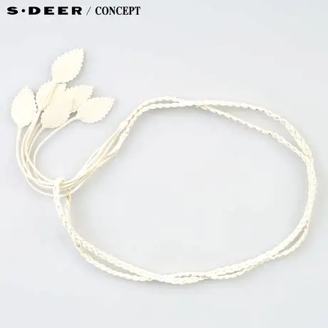 【上新】sdeer圣迪奥专柜正品女优雅编织叶片装饰腰链42843J5图片