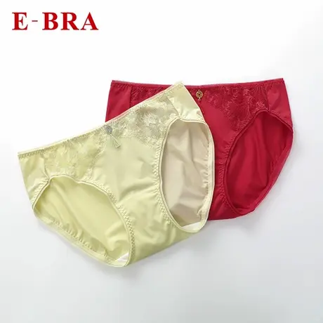 安莉芳官方奥莱E-BRA性感蕾丝轻薄弹力内裤细腻冰丝低腰三角裤女图片