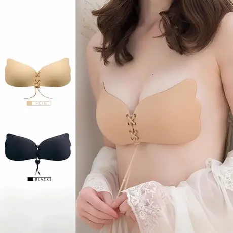 胸贴女婚纱显大小胸平胸专用无肩带隐形文胸聚拢上托硅胶乳贴胸垫图片