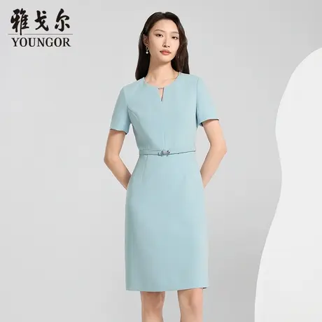【商场同款】雅戈尔女士连衣裙夏季新款官方商务休闲精致连衣裙女图片