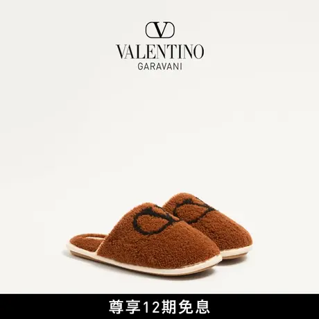 [早秋新品]华伦天奴VALENTINO男士 TA CHAMBRE 羊毛拖鞋图片