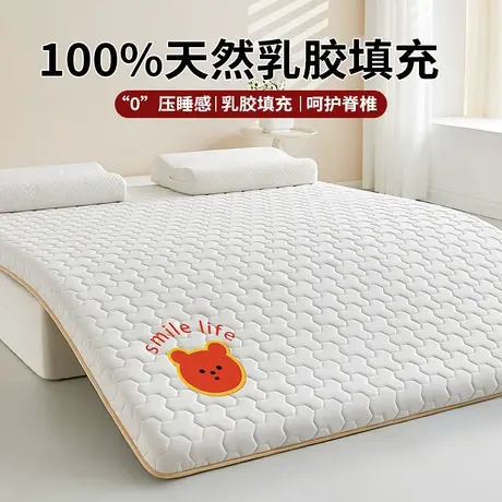 雅鹿乳胶记忆棉床垫遮盖物家用卧室软垫宿舍学生单人租房专用床褥图片