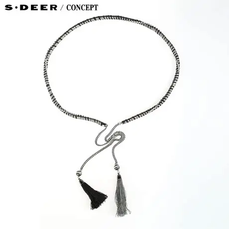 【新品】sdeer圣迪奥专柜正品女装优雅气质钻饰腰链42843H3图片