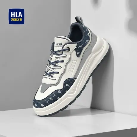 HLA/海澜之家男鞋2025新款户外防滑增高外穿跑步运动休闲鞋男士图片
