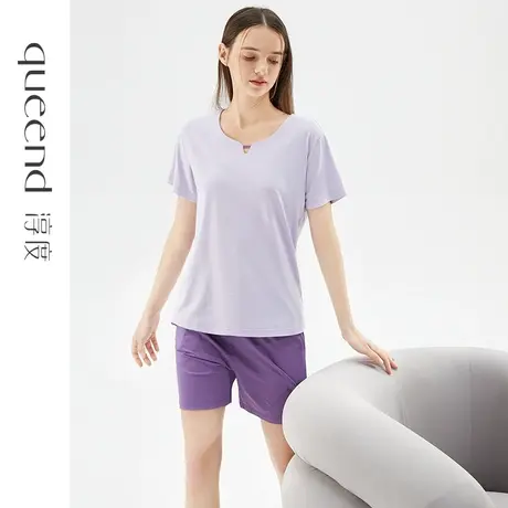 淳度【超柔软】莫代尔棉睡衣女夏天短袖舒适睡眠家居服套装薄款图片