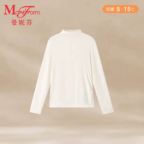 曼妮芬小高领长袖上衣20210633图片