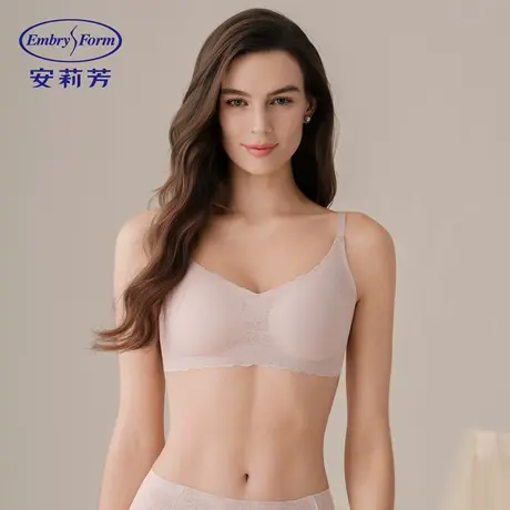 CJ9安莉芳舒适无钢圈细肩带吊带式内衣女夏薄款蕾丝文胸胸罩图片