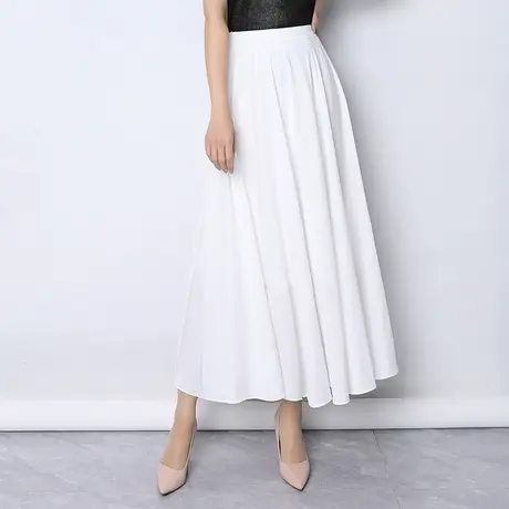高级感大摆长裙半身裙女2025年春夏新款垂坠感遮胯高腰显瘦a字裙图片