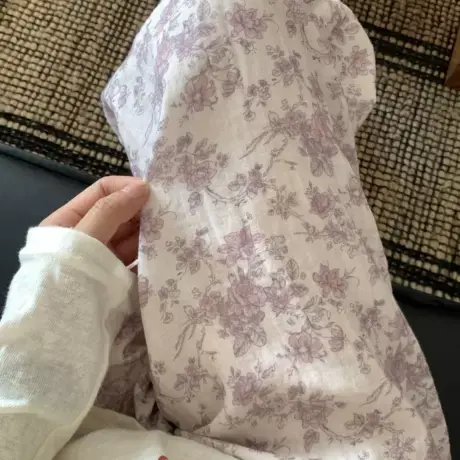 秋季！A类精梳棉棉纱花边睡裤复古甜美碎花睡裤女长裤可外穿图片