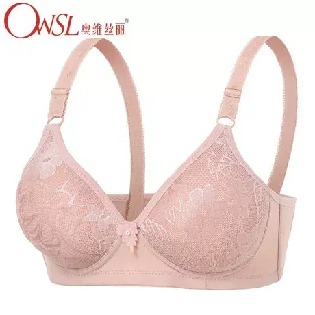 无钢圈小胸大码妈妈内衣女文胸中老年文胸罩聚拢薄款图片