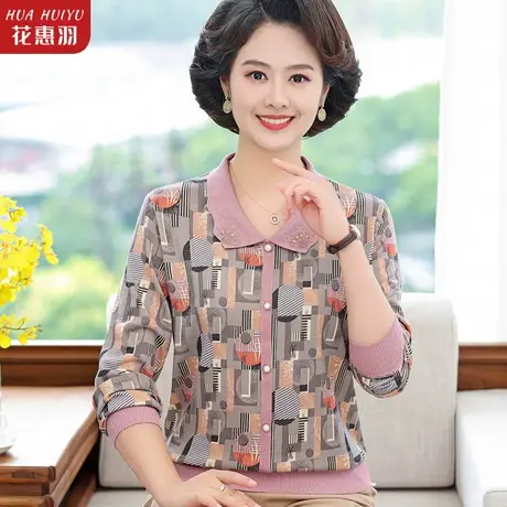 2023新款衬衣洋气衬衫中年人妈妈秋装小衫中老年女装春秋长袖上衣商品大图