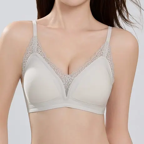 浪漫春天春夏新品内衣女云感上托无钢圈蕾丝女士文胸高弹无痕舒适图片